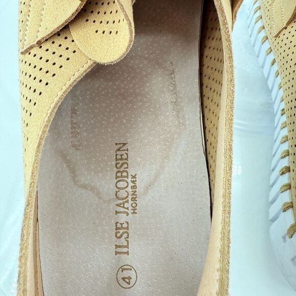 Ilse Jacobsen Women Tulip Bit Platform Slip On Shoe Size 41 11 Taupe Gold Loafer - Picture 14 of 15